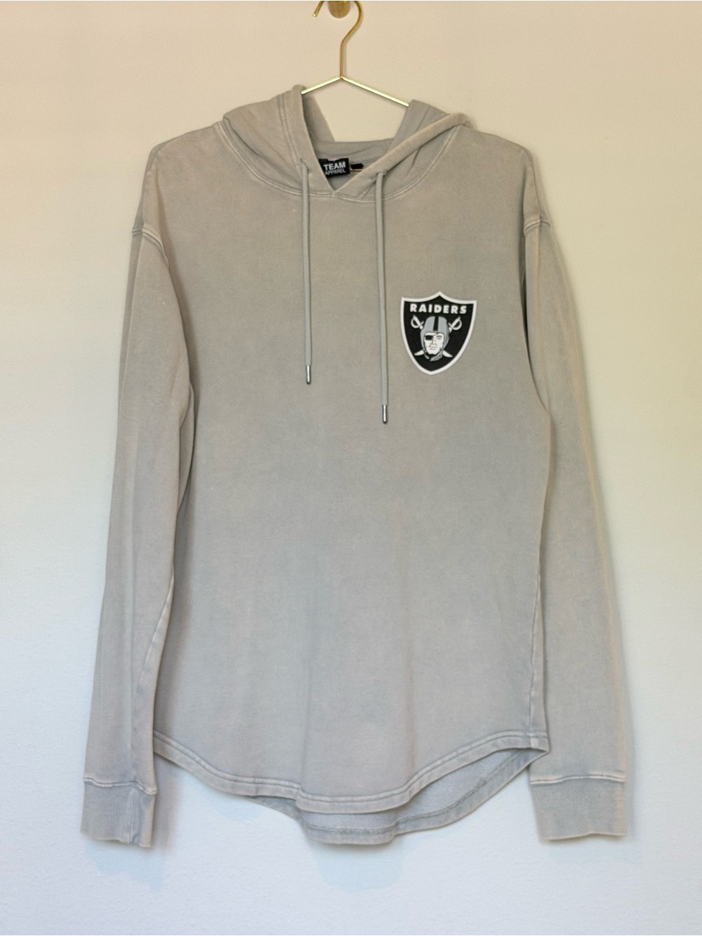 Raiders Grey Hooded Sweatshirt - Apparel
